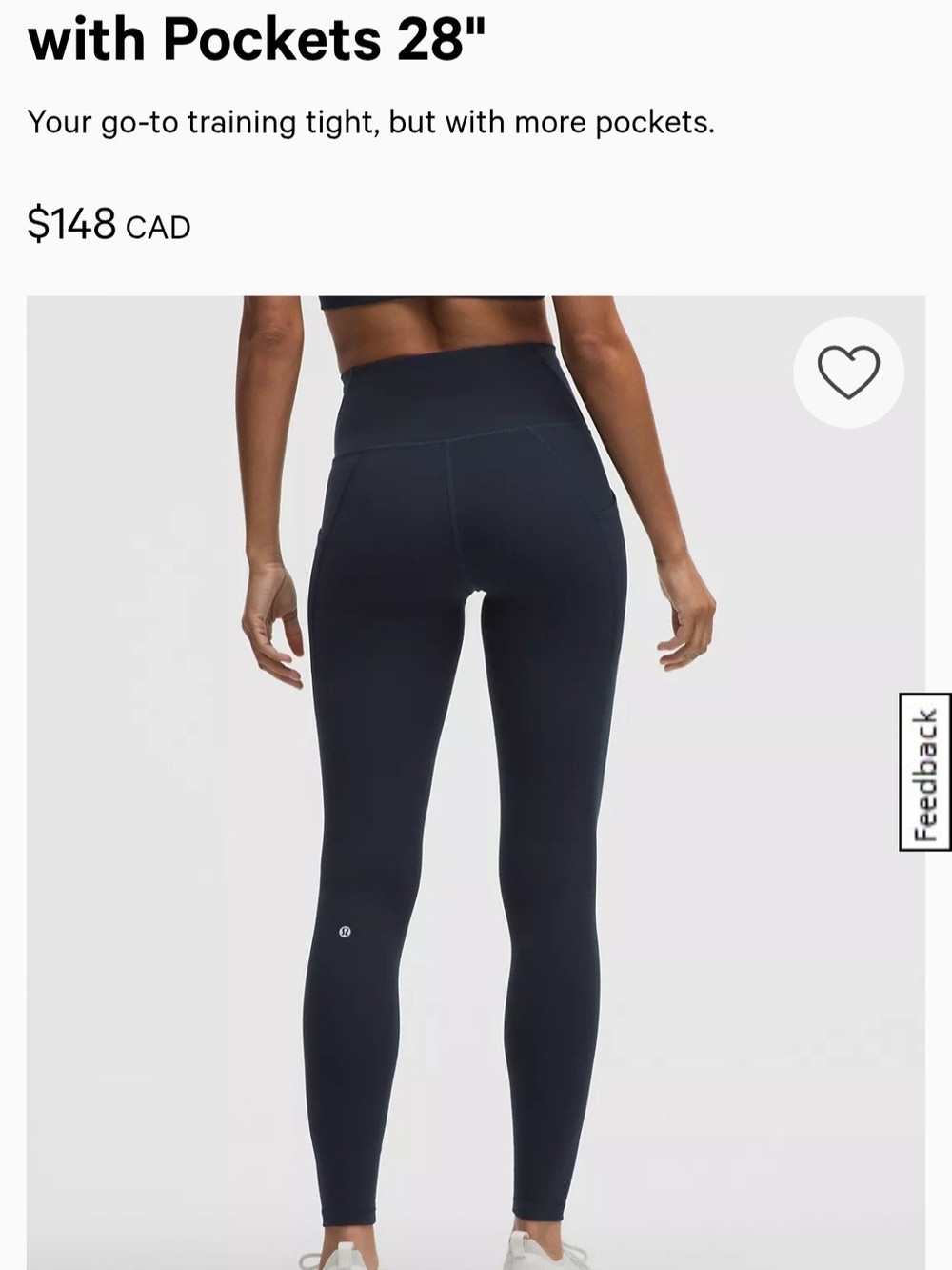 lululemon athletica High-Rise Full-Length Leggings in Black